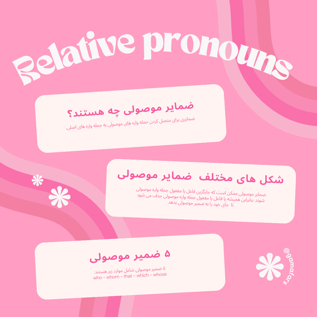 گرامر ضمایر موصولی در زبان انگلیسی (relative pronouns) 1 ضمایر موصولی در زبان انگلیسی