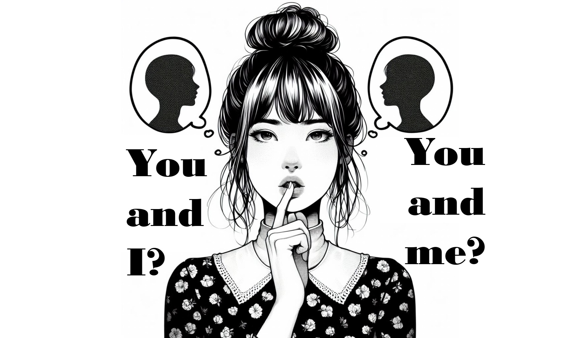 تفاوت you and I و you and me در زبان انگلیسی 1 تفاوت you and I و you and me