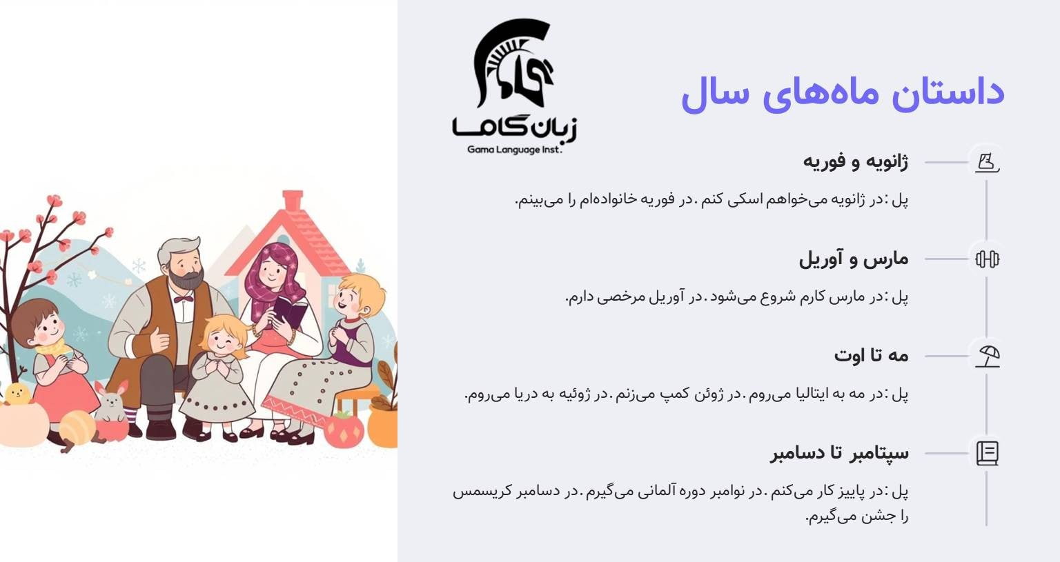 داستان ماه های سال در آلمانی