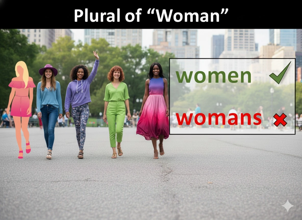 جمع woman چه میشود؟ 1 جمع woman