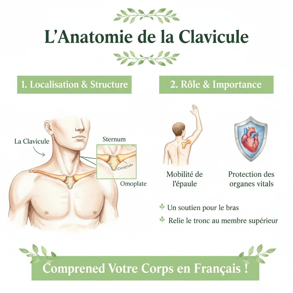 ترقوه به فرانسوی: معنا، تلفظ و کاربرد La clavicule 1 ترقوه به فرانسوی
