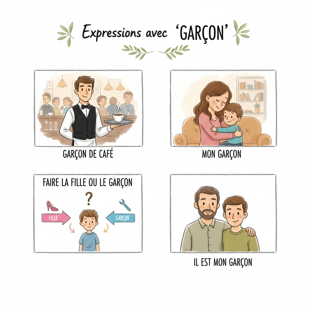 گارسون به فرانسوی: ریشهها، معانی و کاربردهای دقیق کلمه Garçon 1 گارسون به فرانسوی