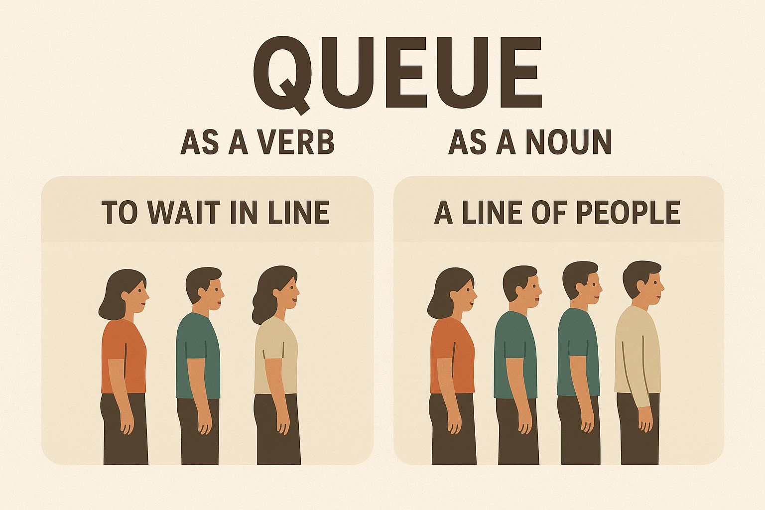 گذشته queue چه میشود؟ – بررسی ساختارهای گرامری 1 گذشته queue