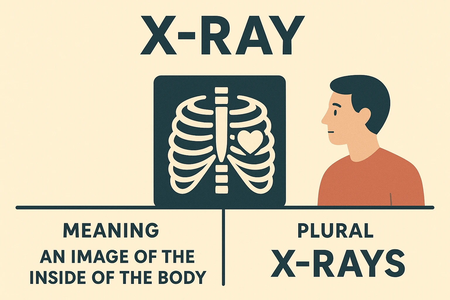 جمع x ray چه میشود؟ توضیح و مثالها 1 جمع x-ray