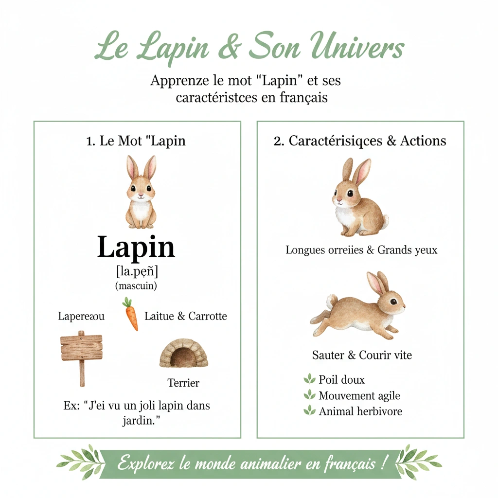 تلفظ خرگوش به فرانسوی: راهنمای کامل Le Lapin و La Lapine 1 خرگوش به فرانسوی