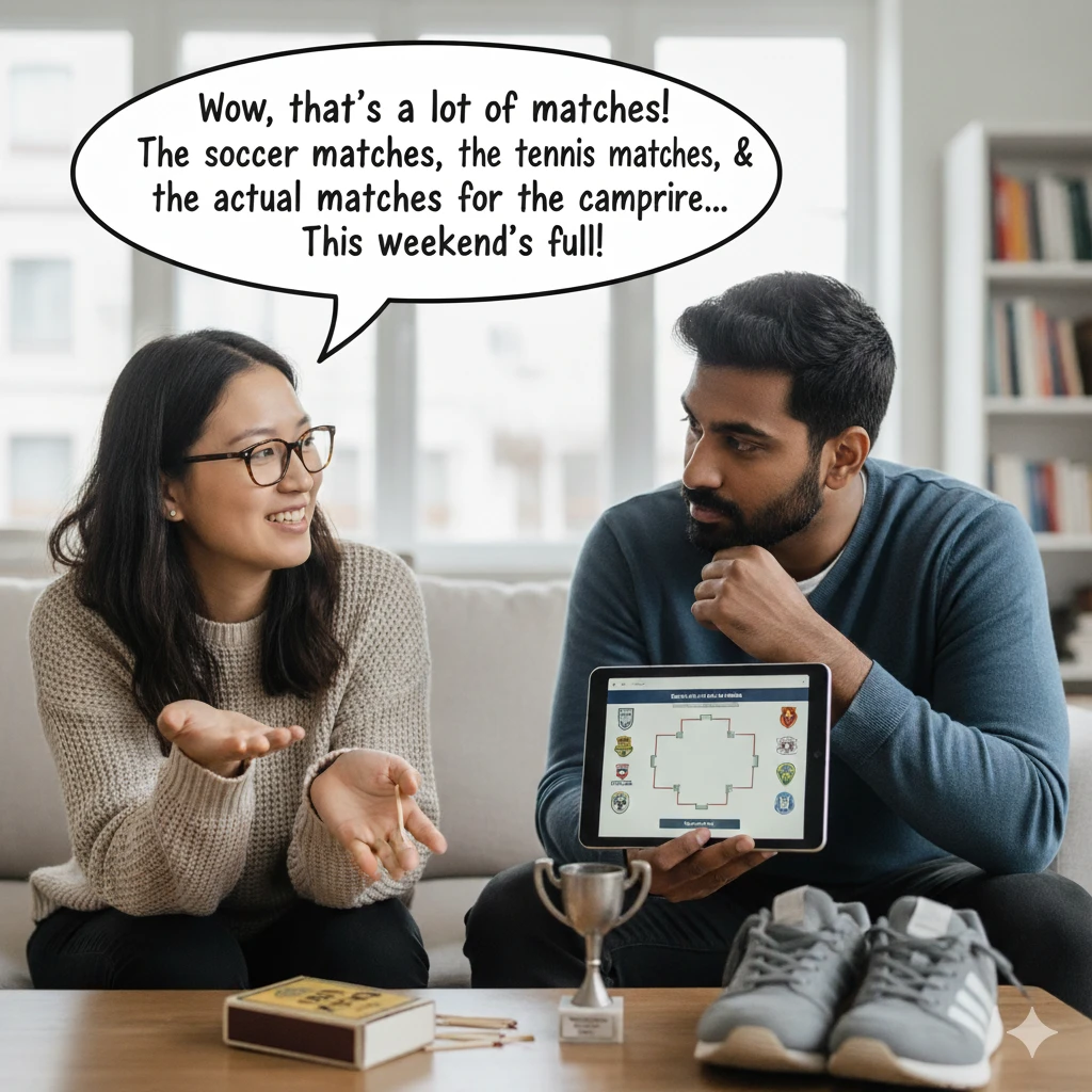جمع match چه میشود؟ 2 جمع match
