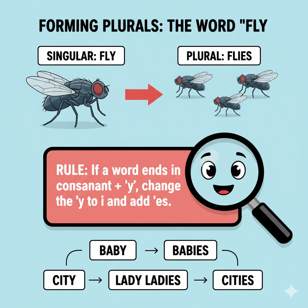 جمع fly چه میشود؟ در 5 مرحله ساده 1 جمع fly