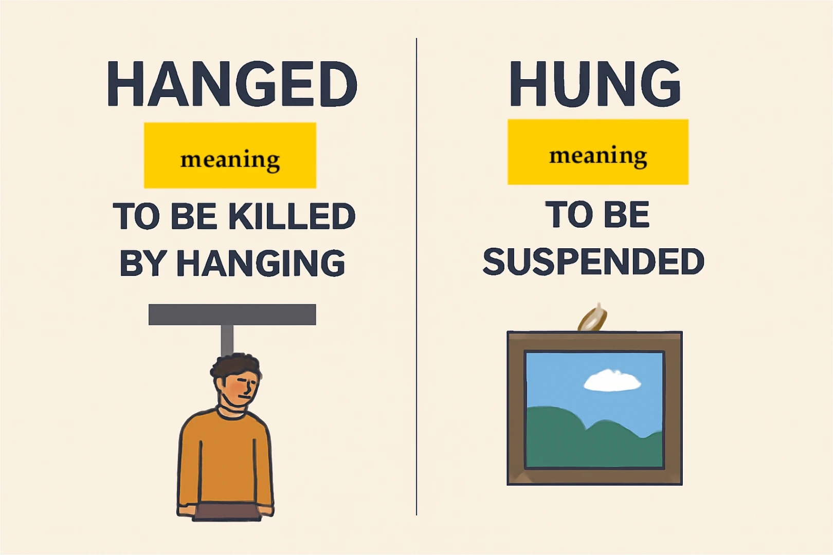 گذشته hang چه میشود؟ | آموزش کامل 1 گذشته hang
