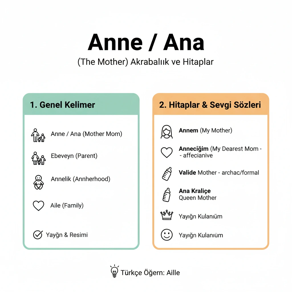 مادر به ترکی استانبولی چی میشه؟ (Anne) | عبارات و جملات کاربردی 1 مادر به ترکی استانبولی