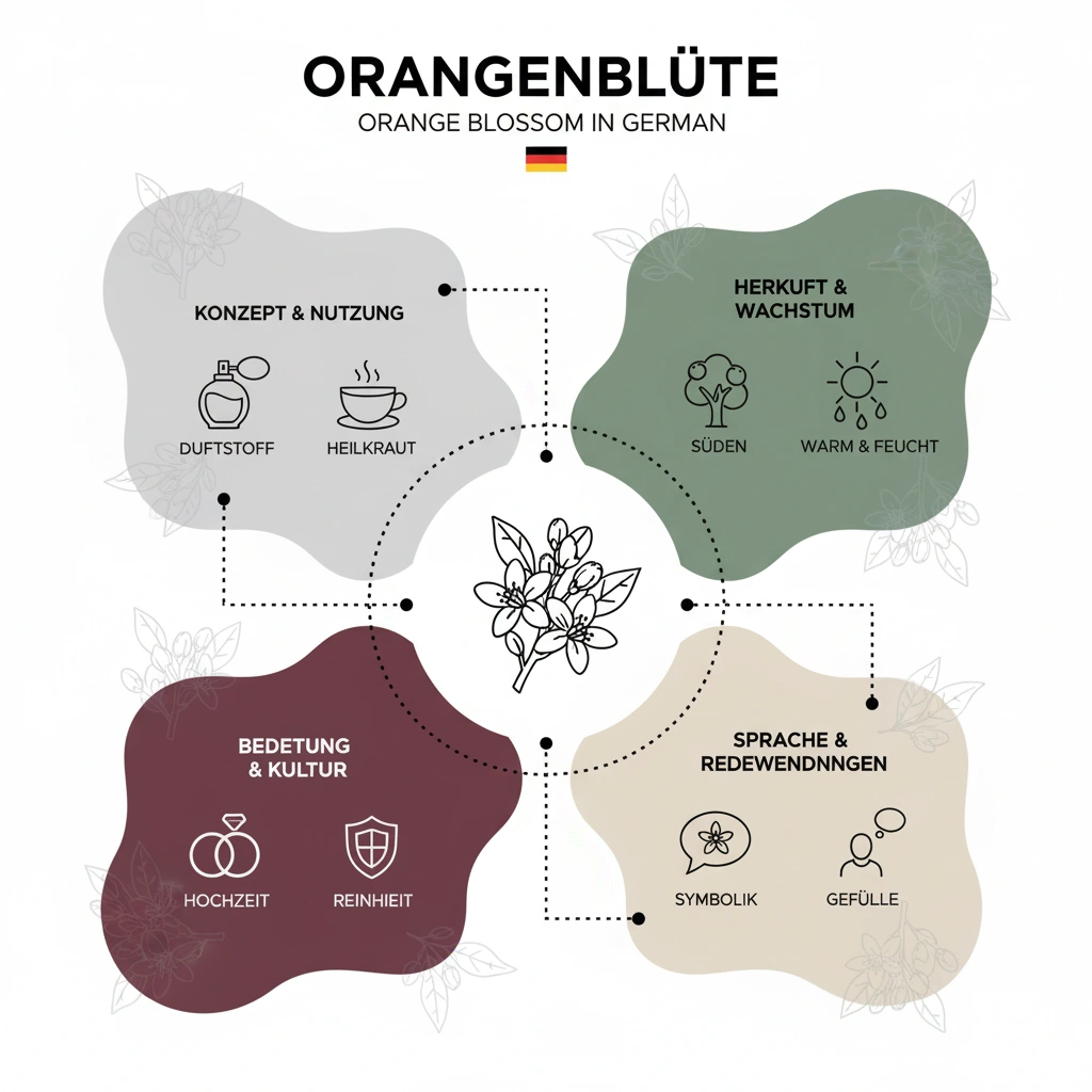 بهار نارنج به آلمانی: Orangenblüte واژهای جذاب برای زبانآموزان 2 بهار نارنج به آلمانی